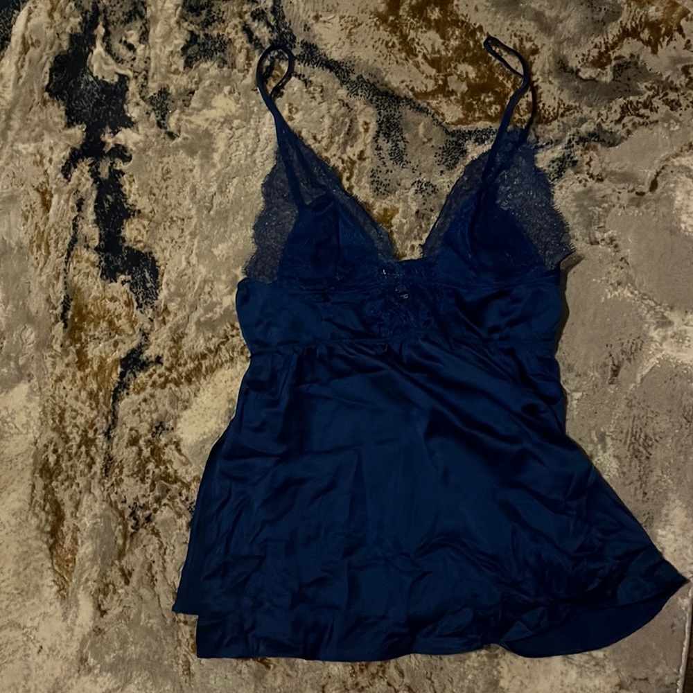 Victoria’s Secret Teal Lace Babydoll - Picture 1 of 6